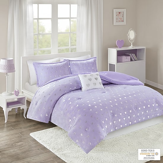 Intelligent Design Jenna Geometric Comforter Set with decorative pillow