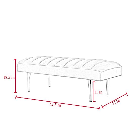 Inspired Home® Denver Upholstered Bench