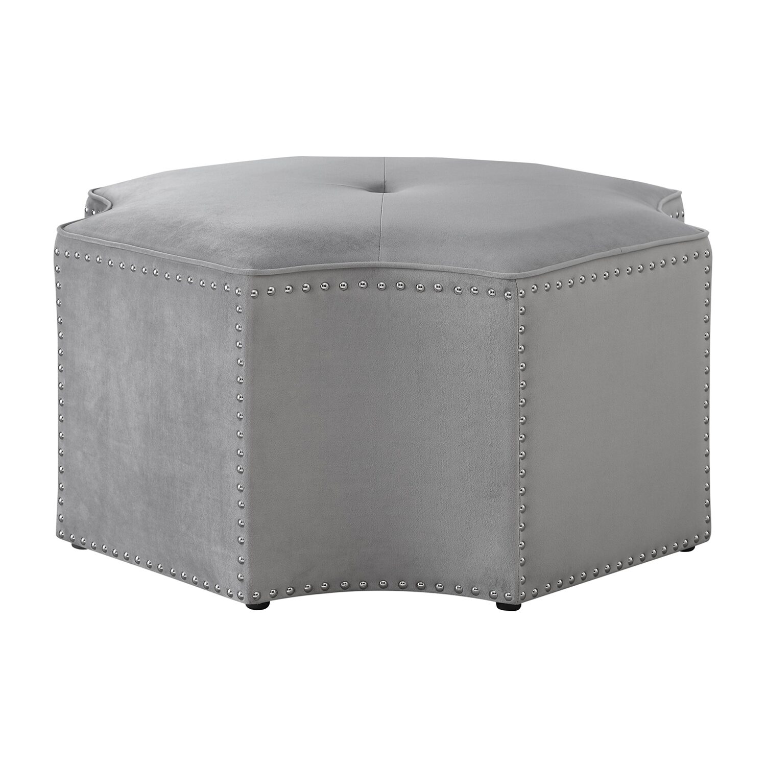 Inspired Home® Fiorella Upholstered Ottoman