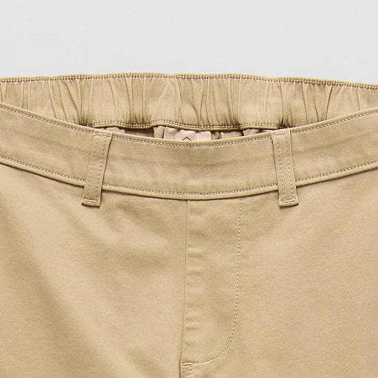 St. John's Bay Stretch Chino Mens Adaptive Easy-on + Easy-off Seated Wear Straight Fit Flat Front Pant
