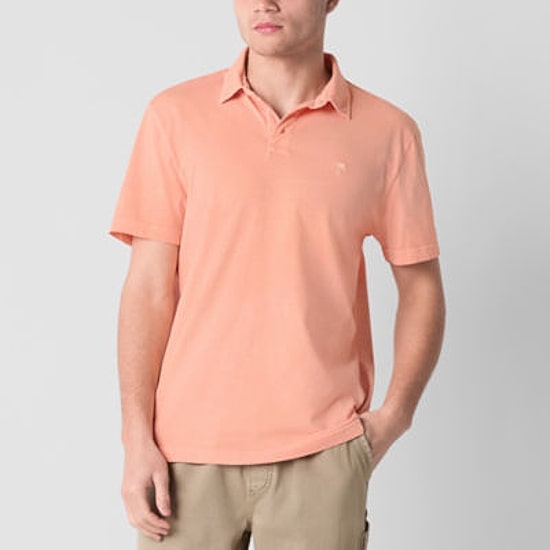 Arizona Mens Short Sleeve Washed Polo Shirt