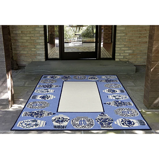Liora Manne Frontporch Ginger Jars Indoor/OutdoorRunner Rug