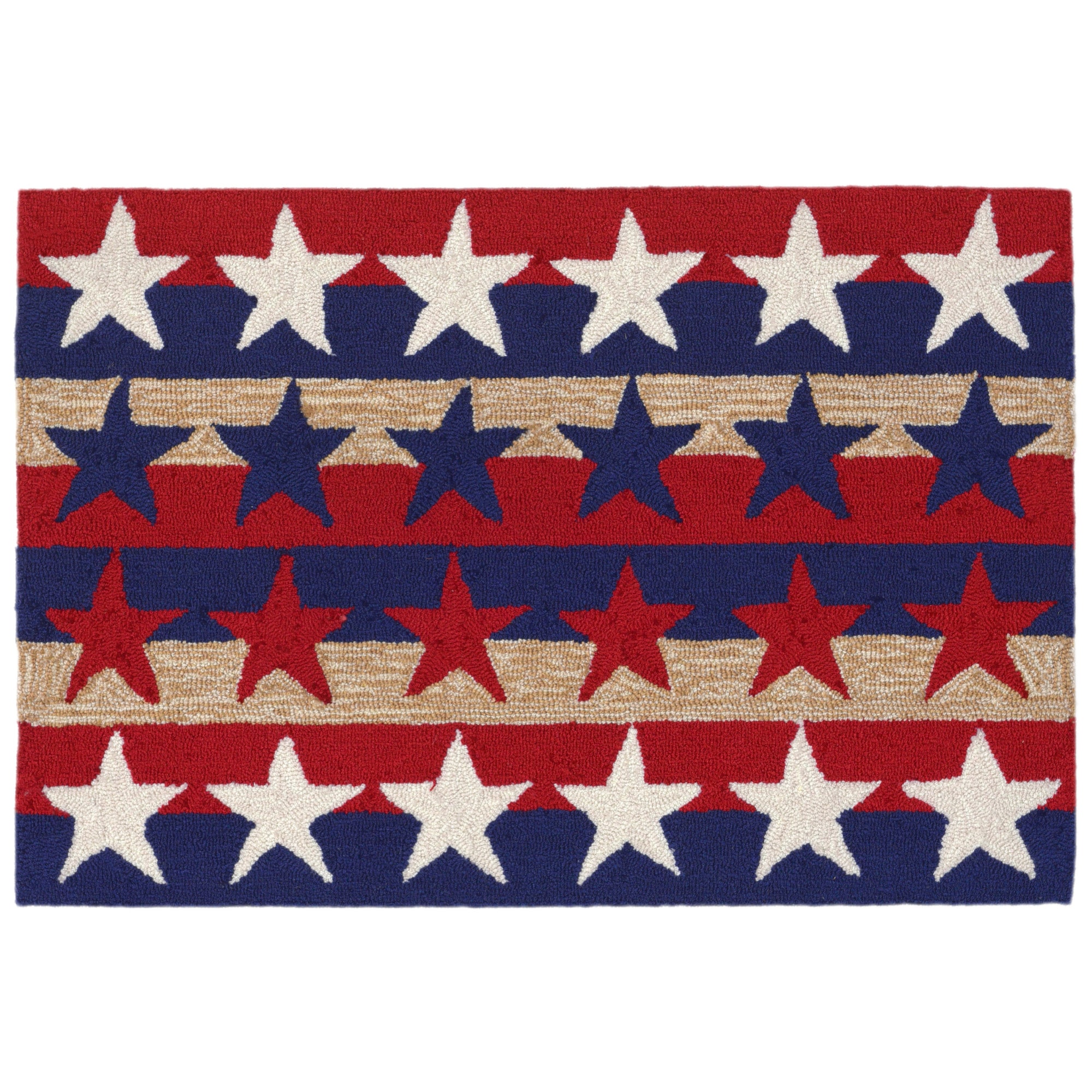Liora Manne Frontporch Stars & Stripes Indoor/Outdoor Runner Rug