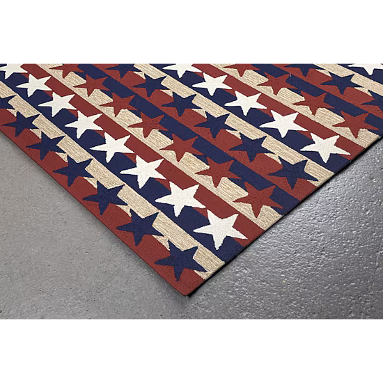 Liora Manne Frontporch Stars & Stripes Indoor/Outdoor Runner Rug