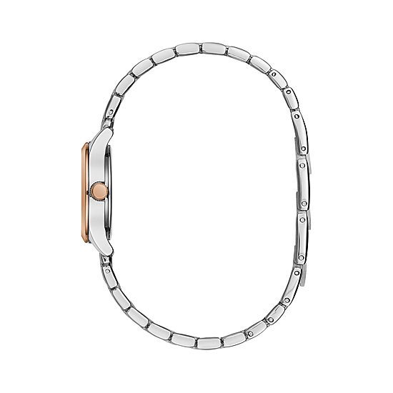 Caravelle Designed By Bulova Womens Rose Goldtone Stainless Steel Bracelet Watch 45l175