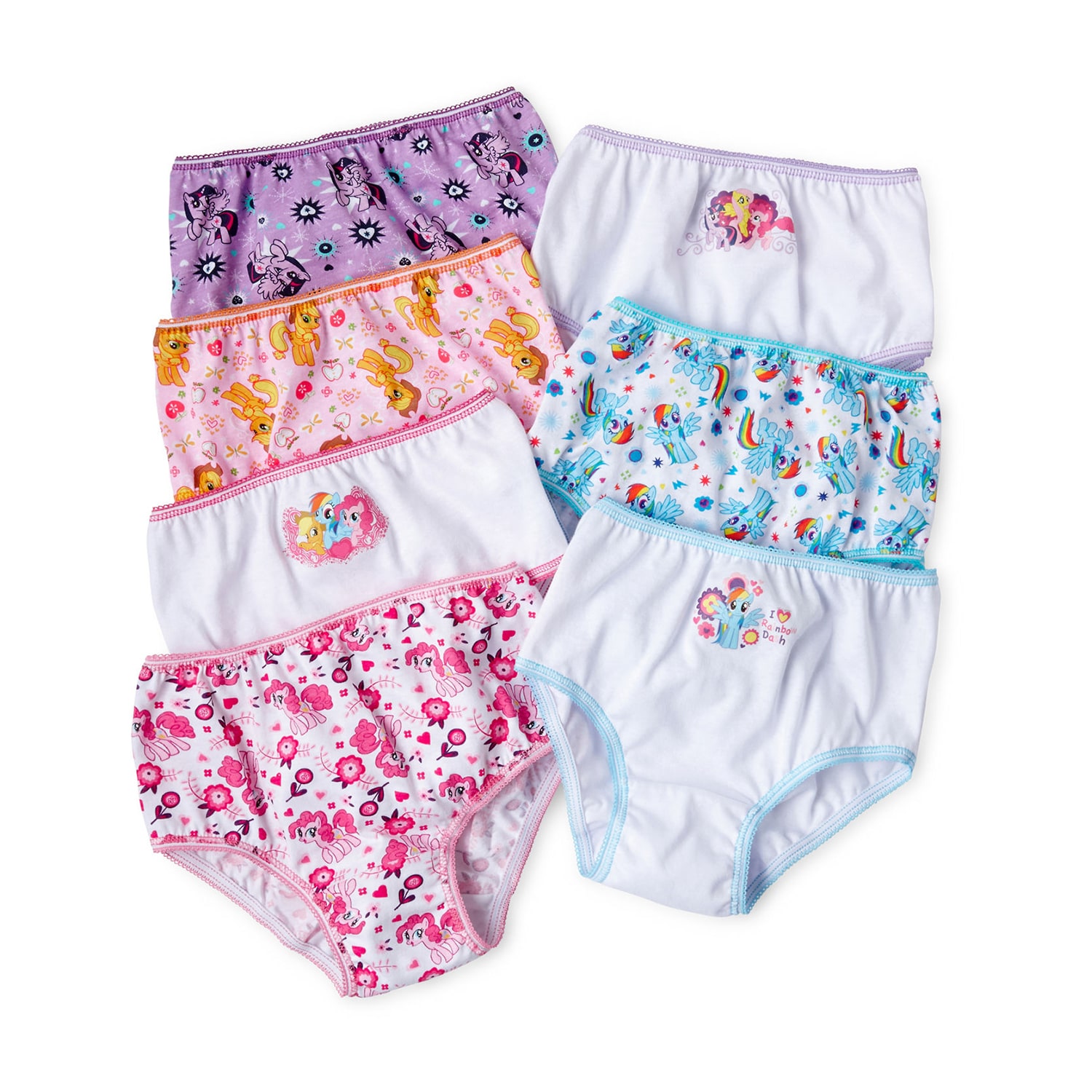 Little Girls My Little Pony 7 Pack Brief Panty Gup8513
