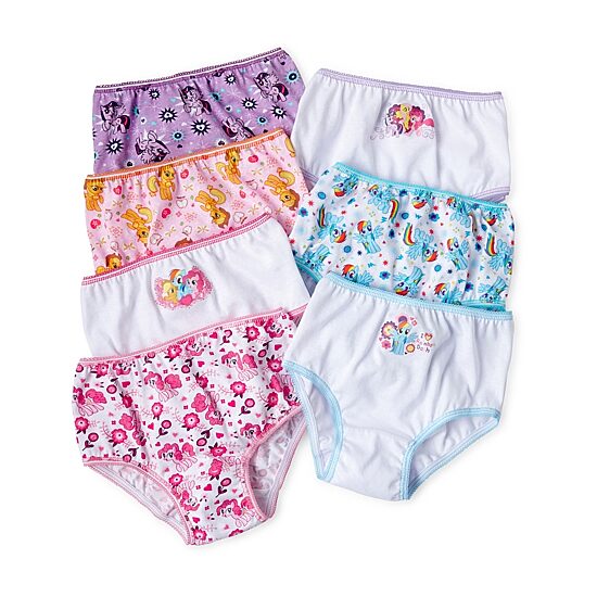 Little Girls My Little Pony 7 Pack Brief Panty Gup8513