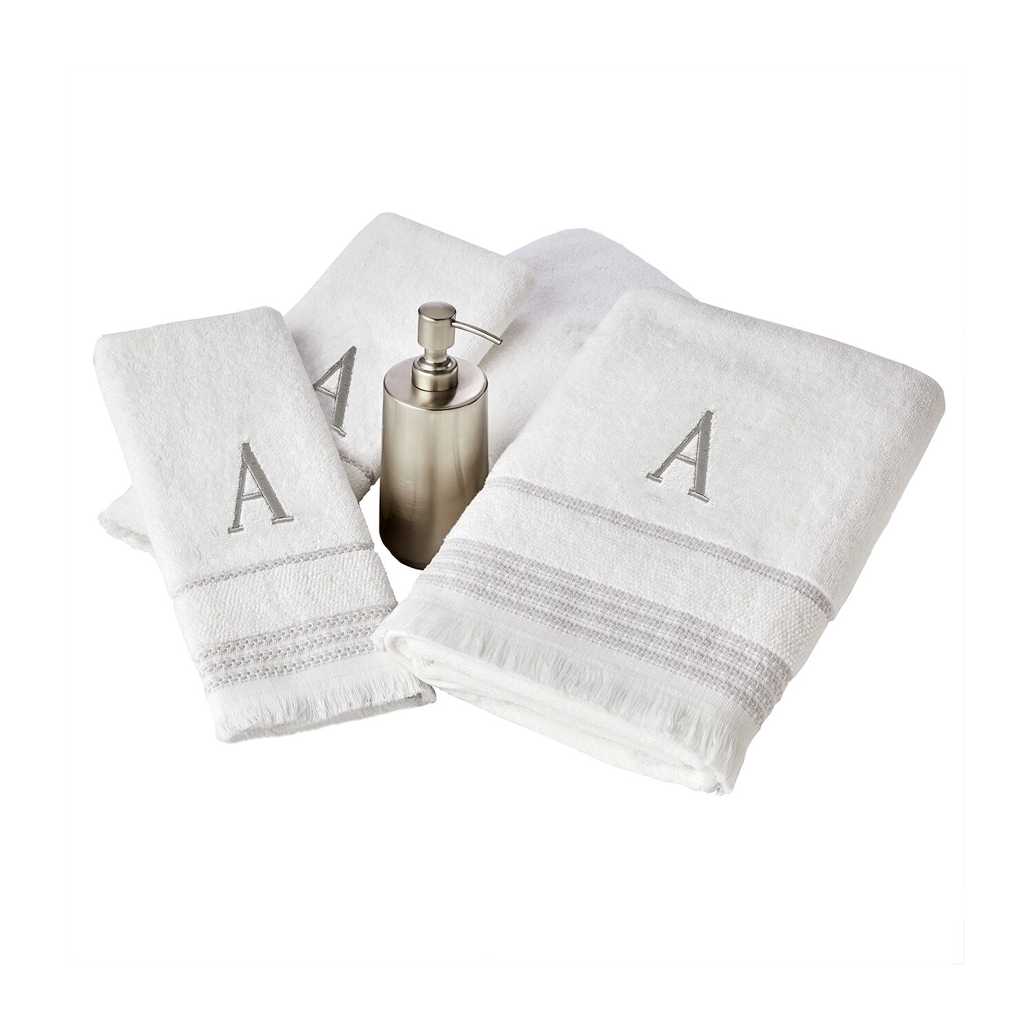 Saturday Knight Casual Monogram Bath Towel