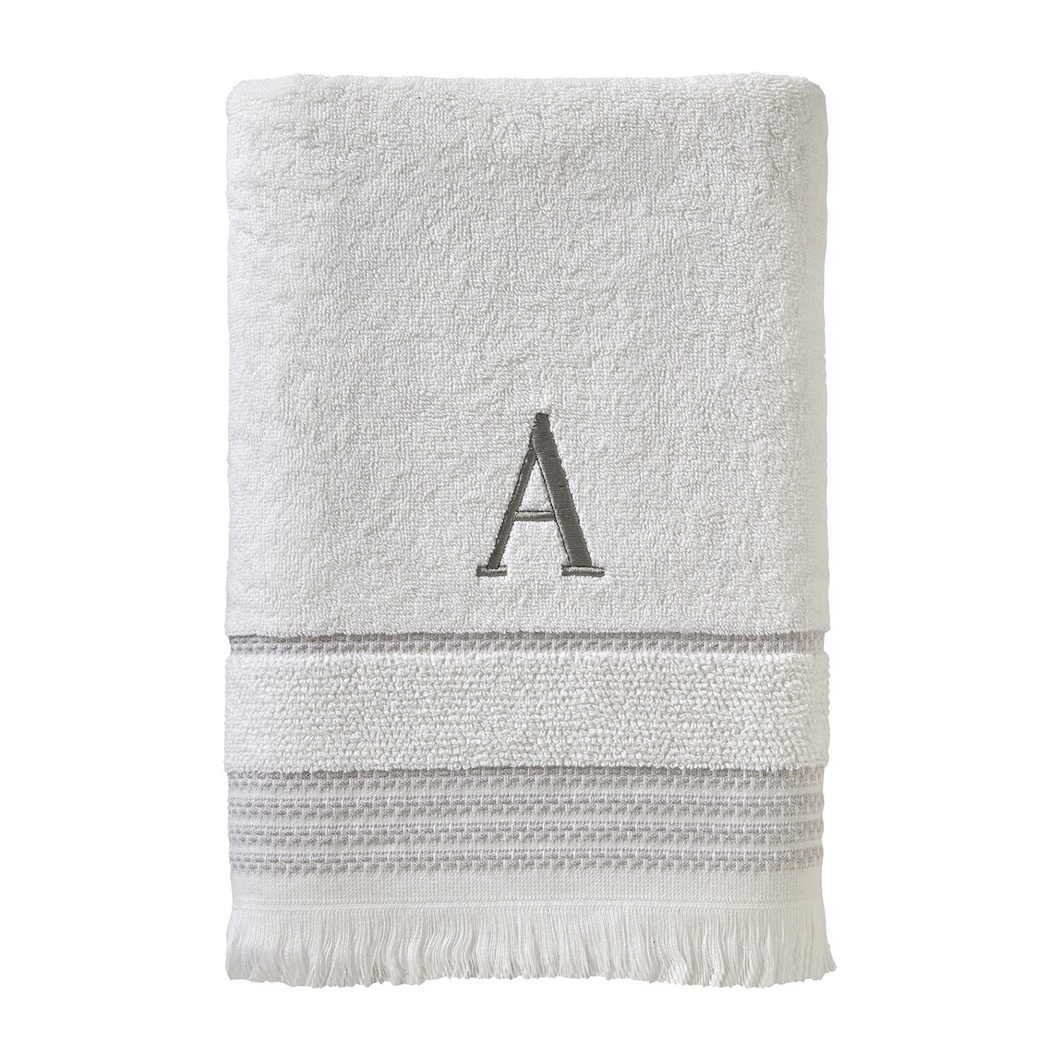 Saturday Knight Casual Monogram Bath Towel