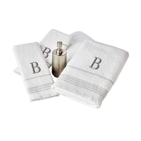 Saturday Knight Casual Monogram 2-pc. Hand Towel
