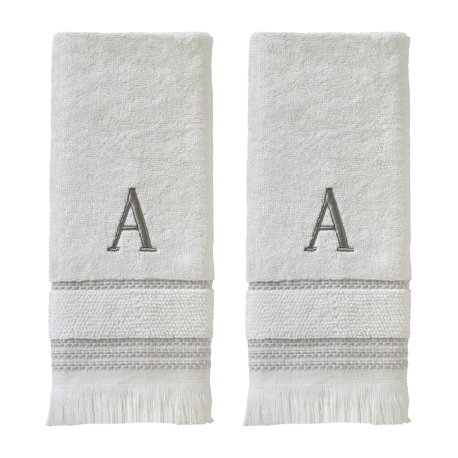 Saturday Knight Casual Monogram 2-pc. Hand Towel