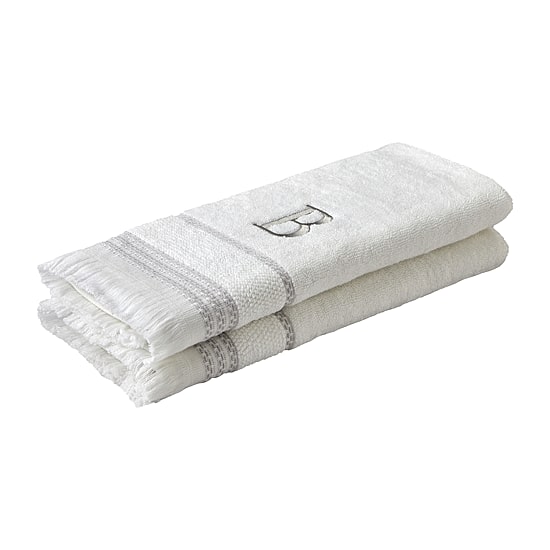 Saturday Knight Casual Monogram 2-pc. Hand Towel