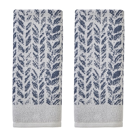 Saturday Knight Distressed Leaves 2-pc. Hand Towel