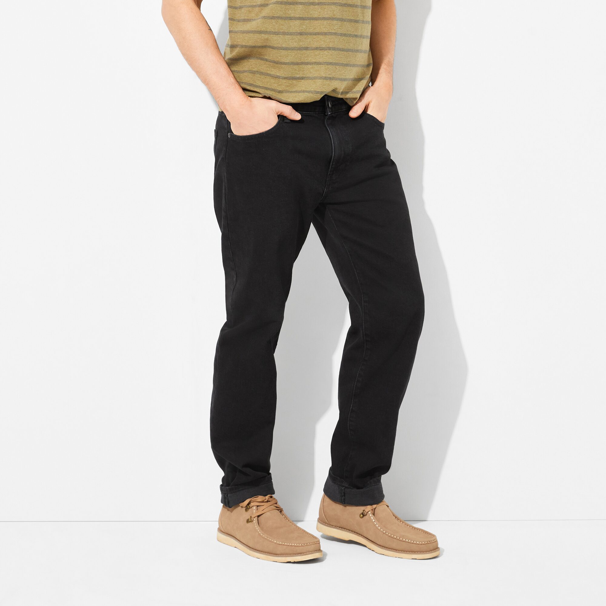 mutual weave Mens Straight Leg Relaxed Fit Jean