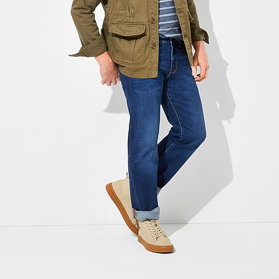 mutual weave Mens Straight Leg Relaxed Fit Jean