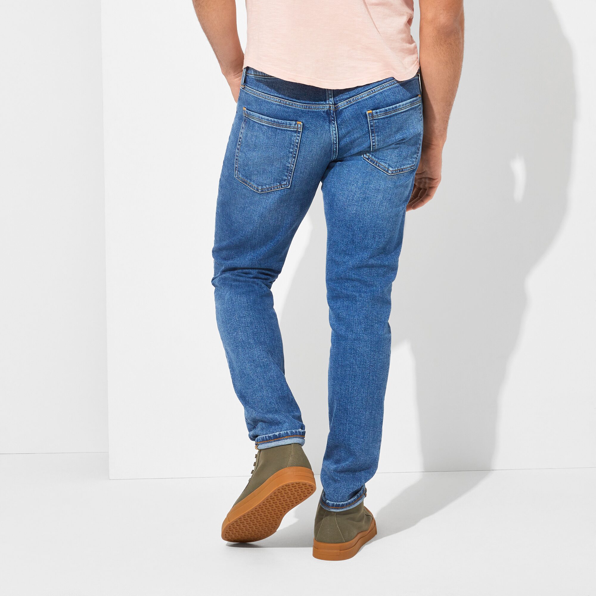 mutual weave Mens STRETCH FABRIC Slim Fit Jean