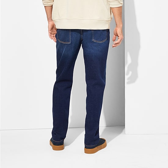 mutual weave Mens Stretch Fabric Tapered Leg Athletic Fit Jean