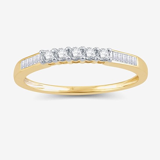 1/4 CT.T.W. Natural Diamond 10K or 14K Gold Wedding Band