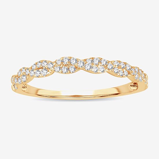 Signature By Modern Bride 1/5 CT.T.W. Natural Diamond 10K or 14K Gold Wedding Band