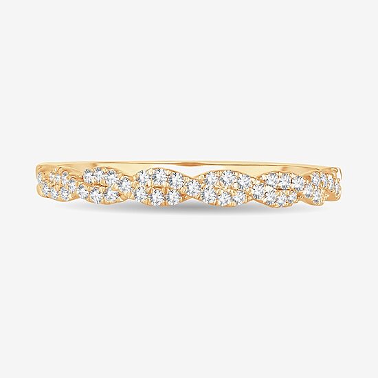 Signature By Modern Bride 1/5 CT.T.W. Natural Diamond 10K or 14K Gold Wedding Band