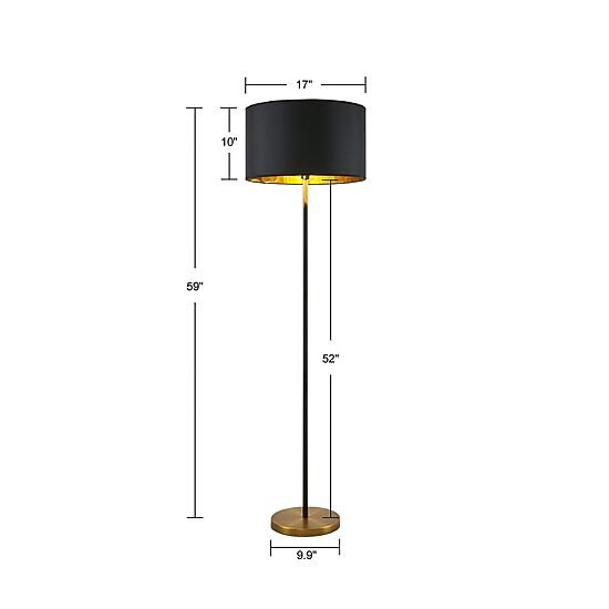 INK+IVY Hunts Metal Floor Lamp