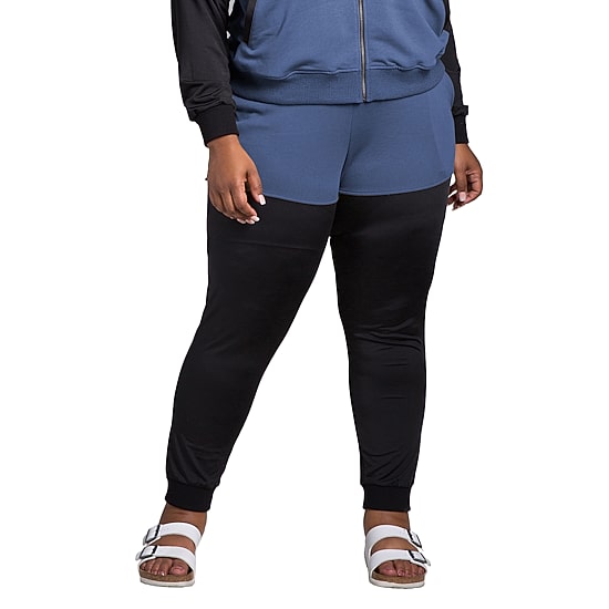 Poetic Justice Womens Plus Cinched Mid Rise Jogger Pant