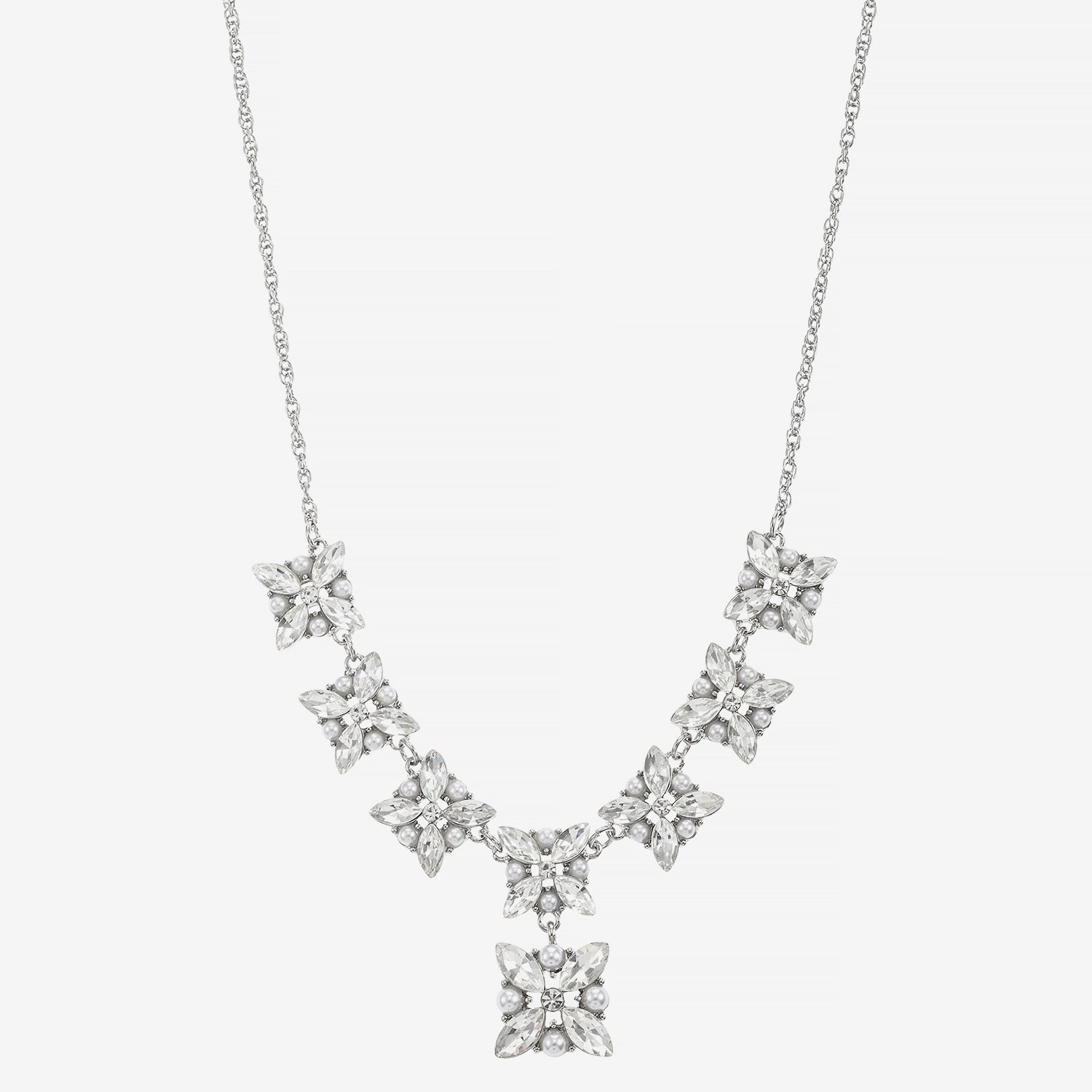 Monet Jewelry Timeless Silver Tone Womens 18 Inch Y Necklace