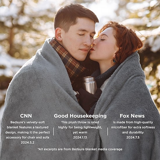 Bedsure® Soft Fuzzy Winter Washable Throw