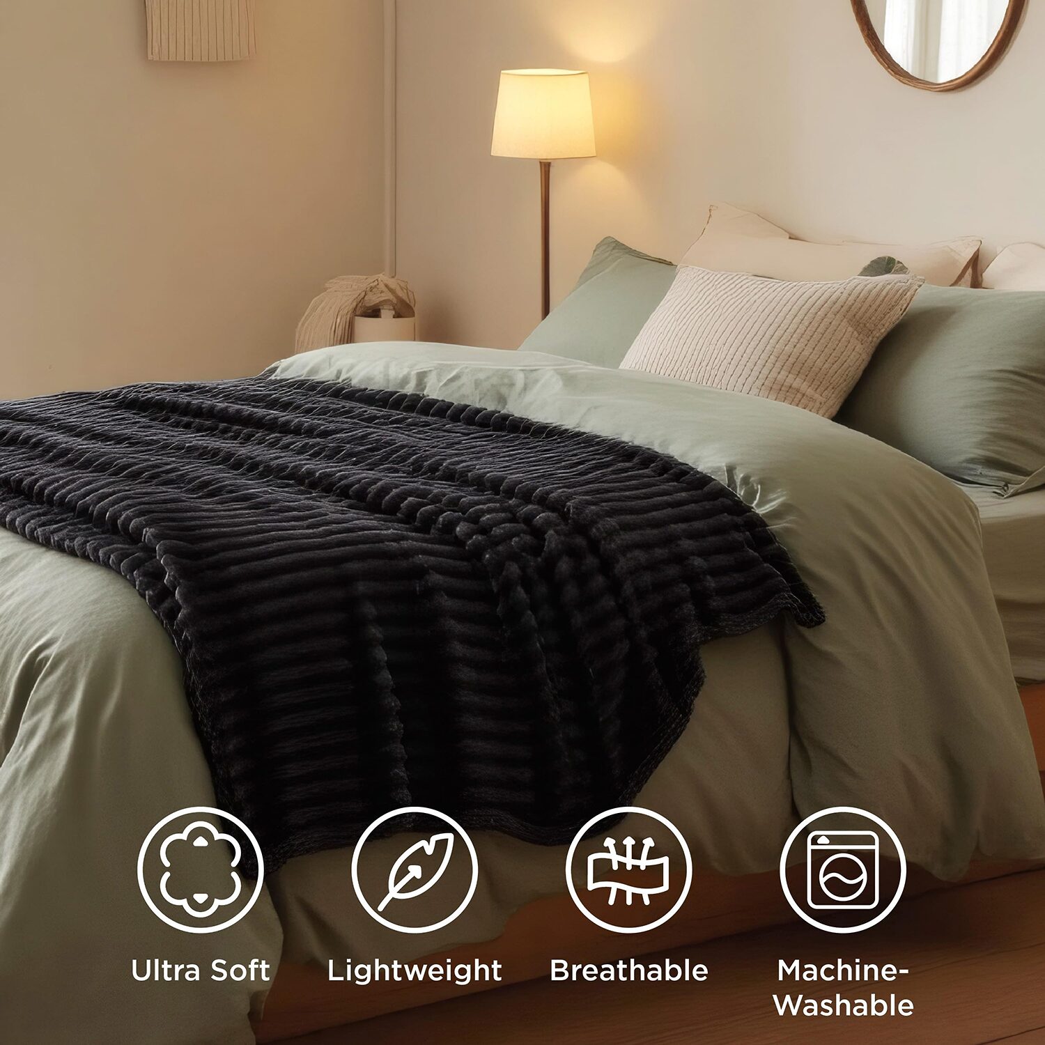 Bedsure® Gentlesoft Fall Washable Throw