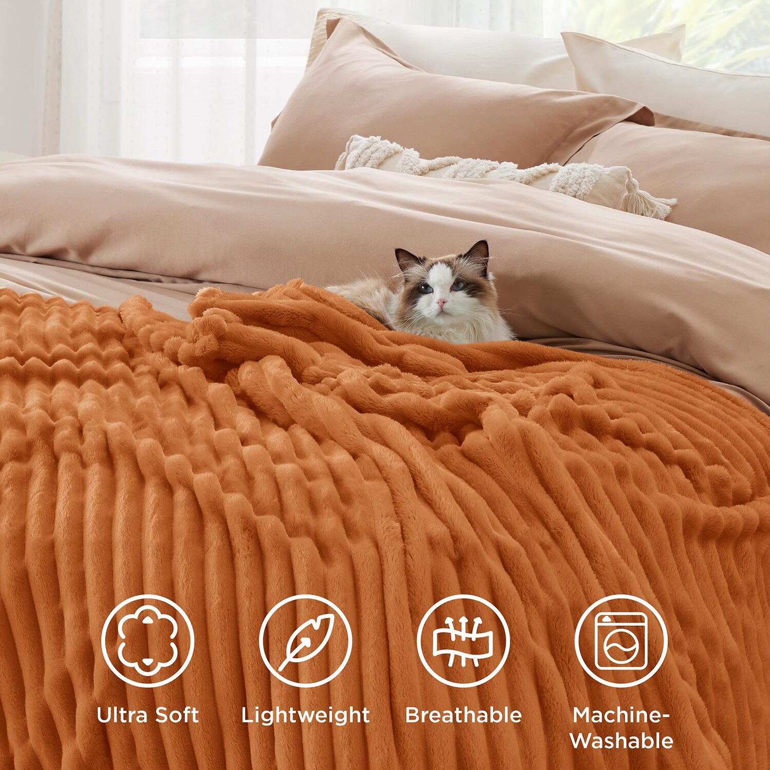 Bedsure® Gentlesoft Fall Washable Throw