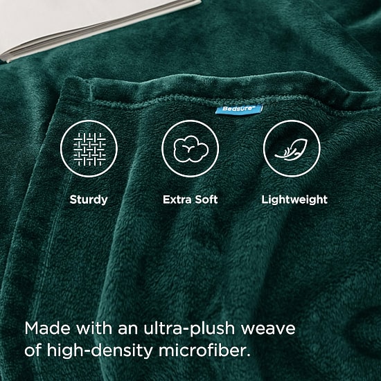 Bedsure® Flannel Solid Midweight Blanket