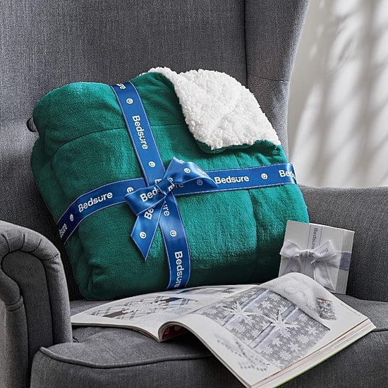 Bedsure® Sherpa Solid Midweight Blanket
