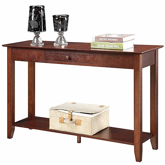 American Heritage 1 Drawer Console Table with Shelf
