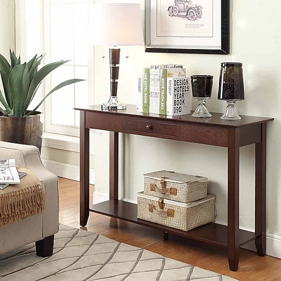 American Heritage 1 Drawer Console Table with Shelf