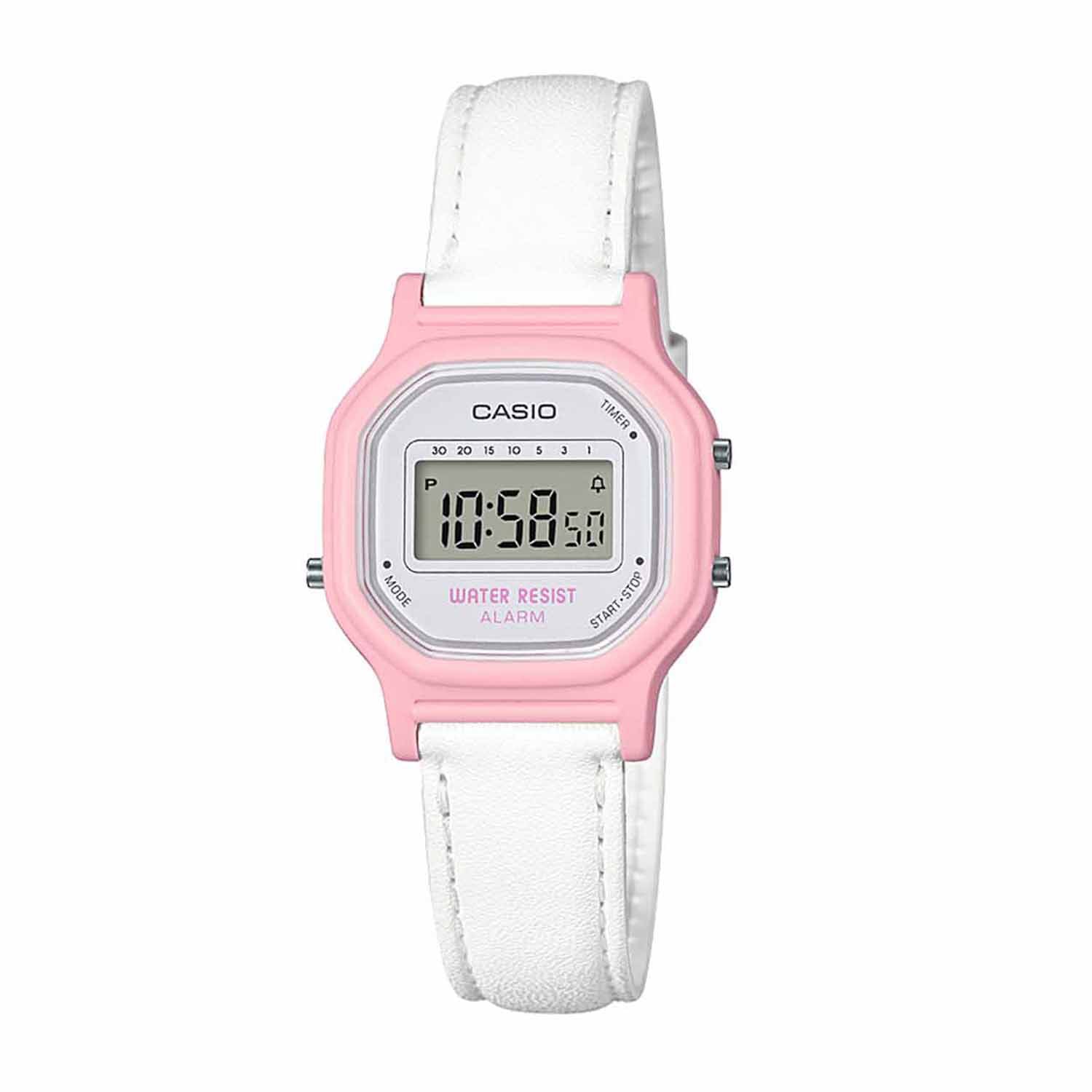 Casio Womens Digital White Strap Watch La11wl-4a