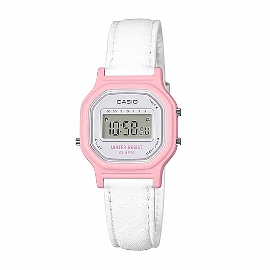 Casio Womens Digital White Strap Watch La-11wl-4apb