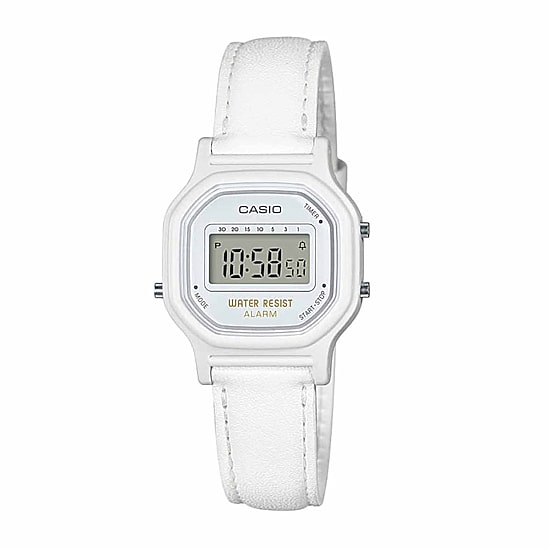 Casio Womens Digital White Strap Watch La11wl-7a