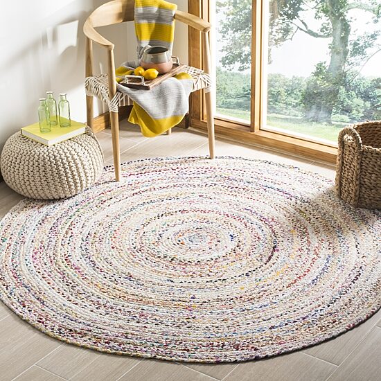 Safavieh Lecia Bordered Braided Cotton Rug