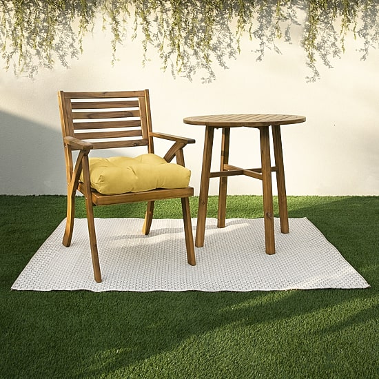 Mozaic Company Tufted U-Shaped Solid Seat Cushion