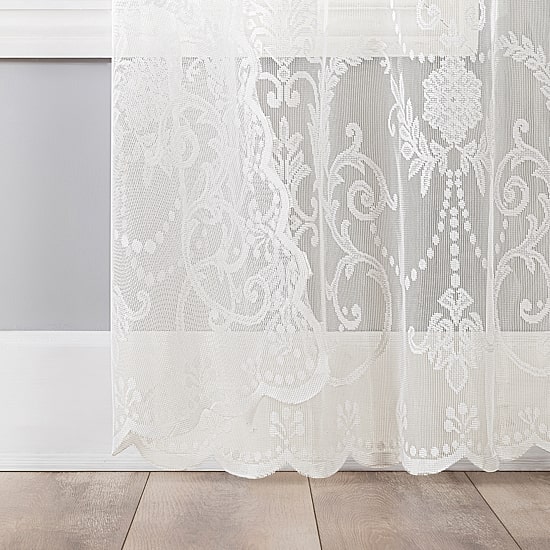 No 918 Nina Lace Rod Pocket Sheer Set of 2 Curtain Panel