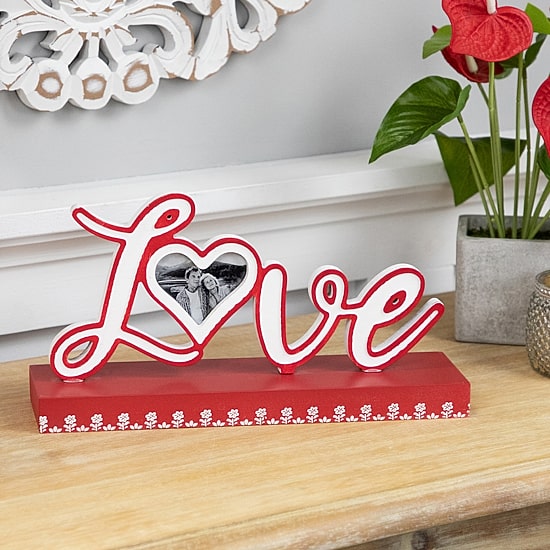 Northlight 12" Love Valentine's Day 1-Opening Tabletop Frame