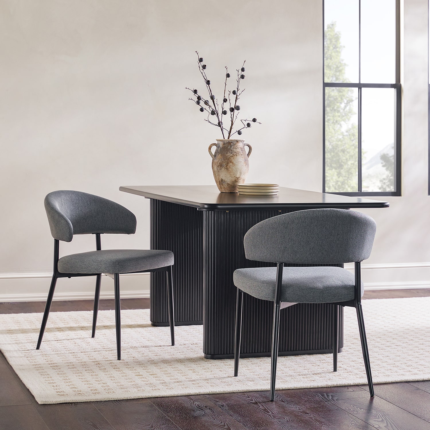 Walker Edison 2-pc. Upholstered Dining Chair