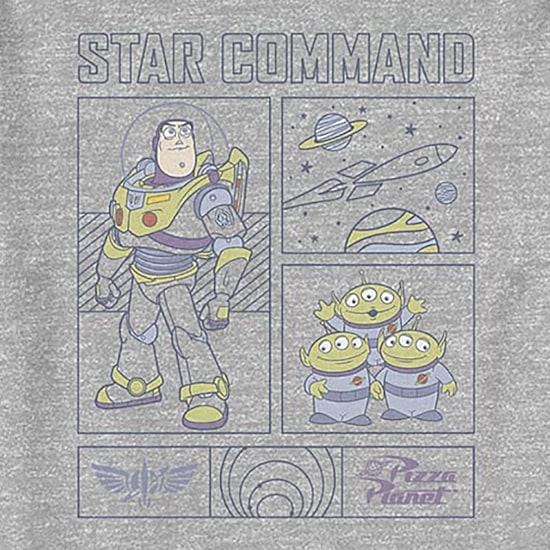 Disney Collection Toddler Boys Crew Neck Short Sleeve Regular Fit Buzz Lightyear Toy Story Graphic T-Shirt