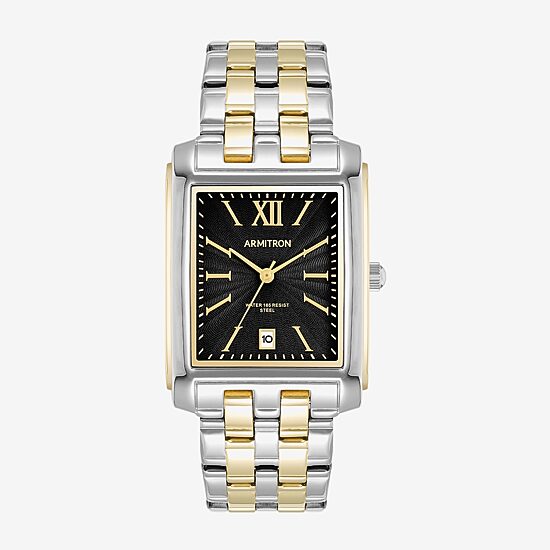 Armitron Mens Two Tone Stainless Steel Bracelet Watch 20 5499bktt