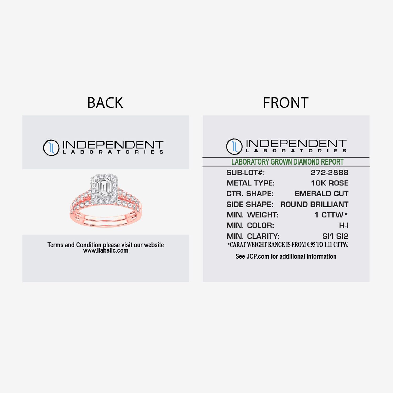 Signature By Modern Bride Womens 1 CT. T.W. (H-I / SI1-SI2) Lab-Grown Diamond Cushion Halo Bridal Set 10K or 14K Gold