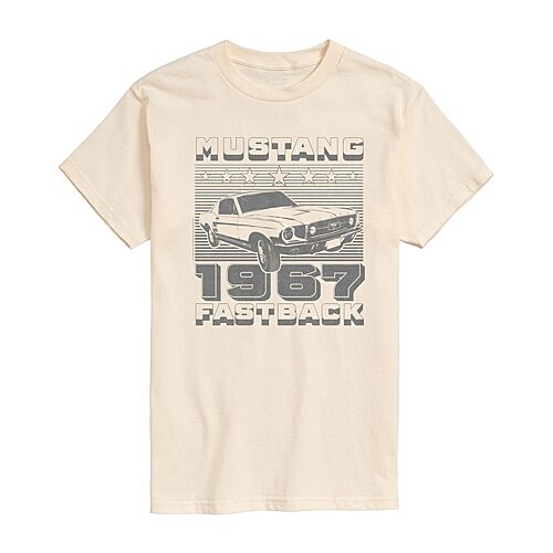 Airwaves Men's Ford Mustang Short Sleeve T-Shirt - Beige, Khaki