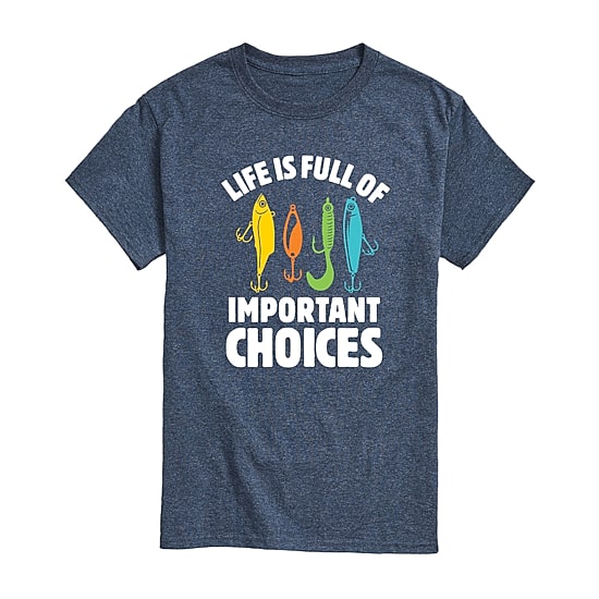 Mens Short Sleeve Fishing Graphic T-Shirt