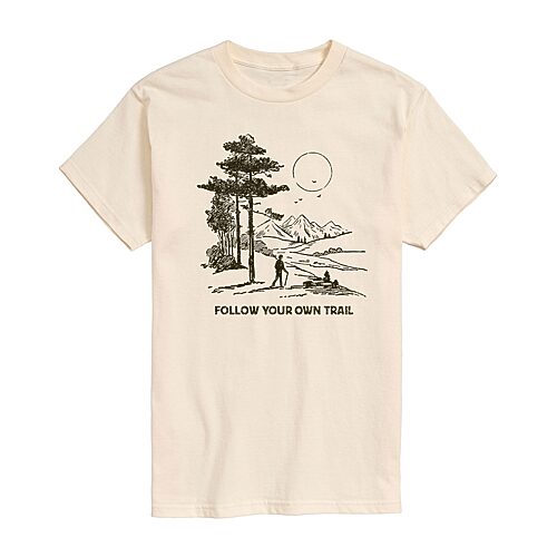 Airwaves Men's Instant Message Short Sleeve T-shirt - Beige, Khaki
