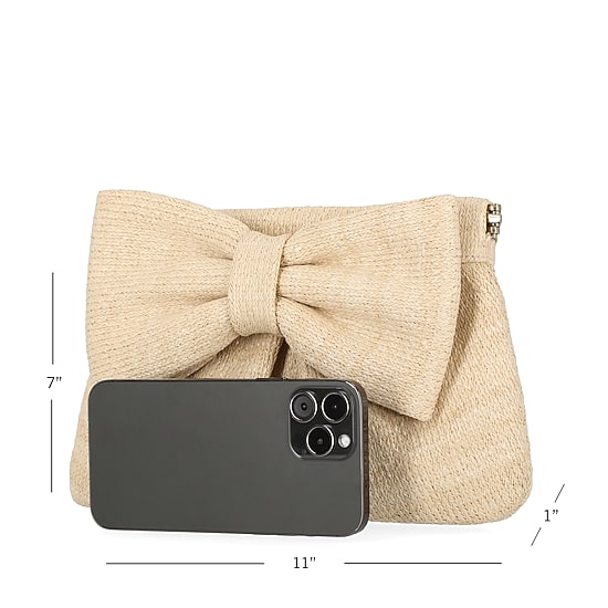 Gunne Sax by Jessica McClintock Vivienne Bow Clutch Evening Bag