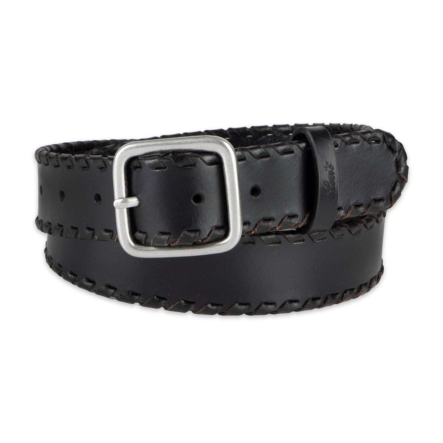 Levi's® Square Centerbar Buckle, Genuine Leather Belt Womens